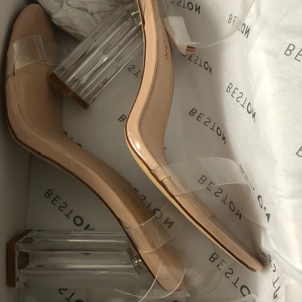 Clear heels